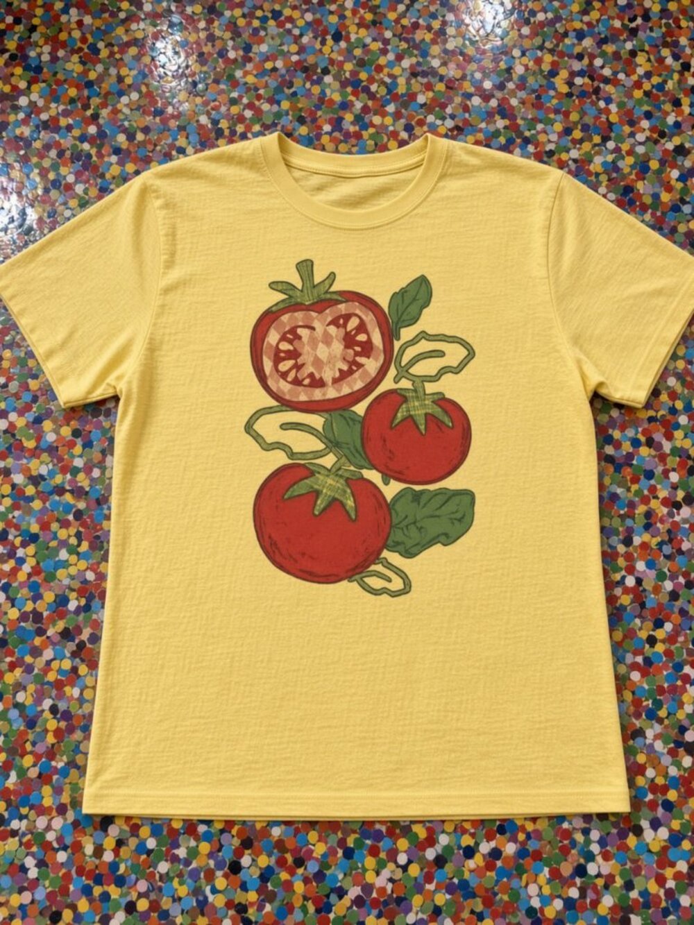 Botanical Vine Tomatoes Garden Foodie Graphic T-Shirt Gildan Cotton Unisex Tee